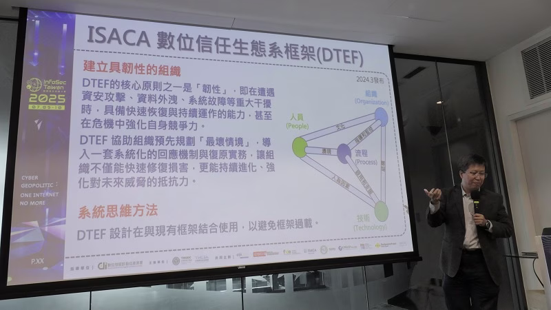 資安新世界:ISACA 引領全球組織採用「數位信任」來實現 4 導入ISACA數位信任生態系框架 DTEF 建立具韌性的組織